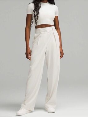 Lululemon front pleat high waisted trouser pant